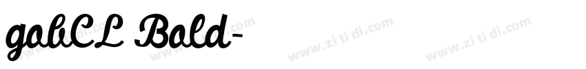 gobCL Bold字体转换